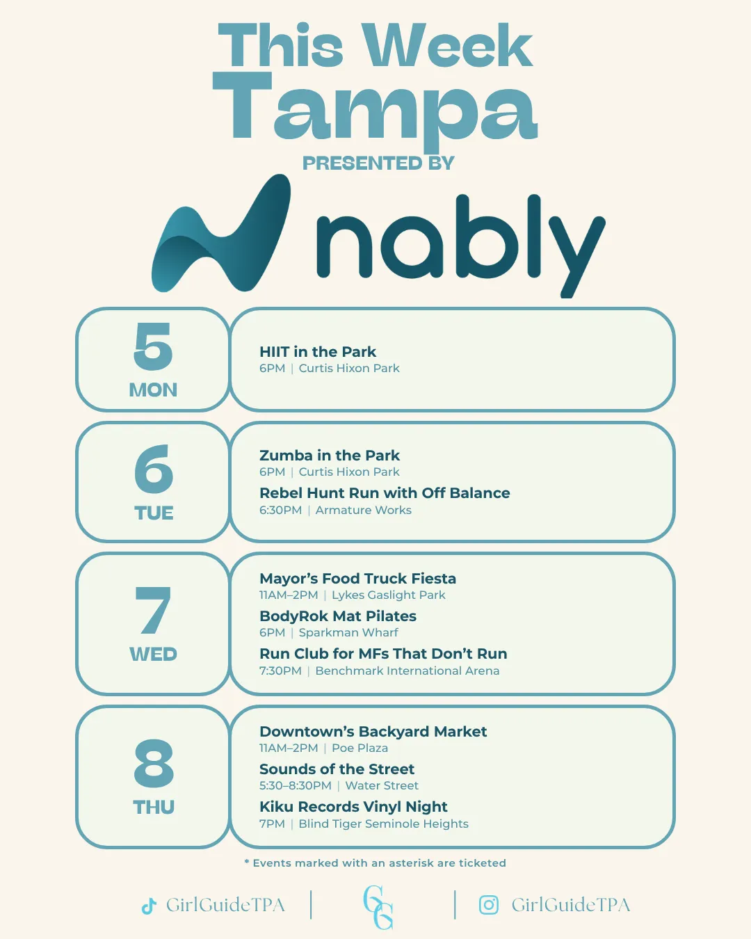 nably logo locked into the masthead of a weekly Tampa This Week schedule slide